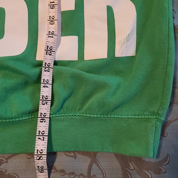 Justice Justin Bieber Green Ghost Beiber Sweatshirt Size Large - Picture 7 of 9